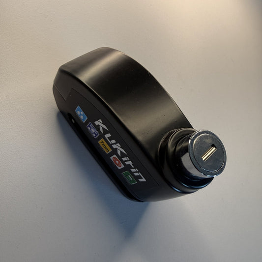 KuKirin Skivebremselås med indbygget alarm (110dB)