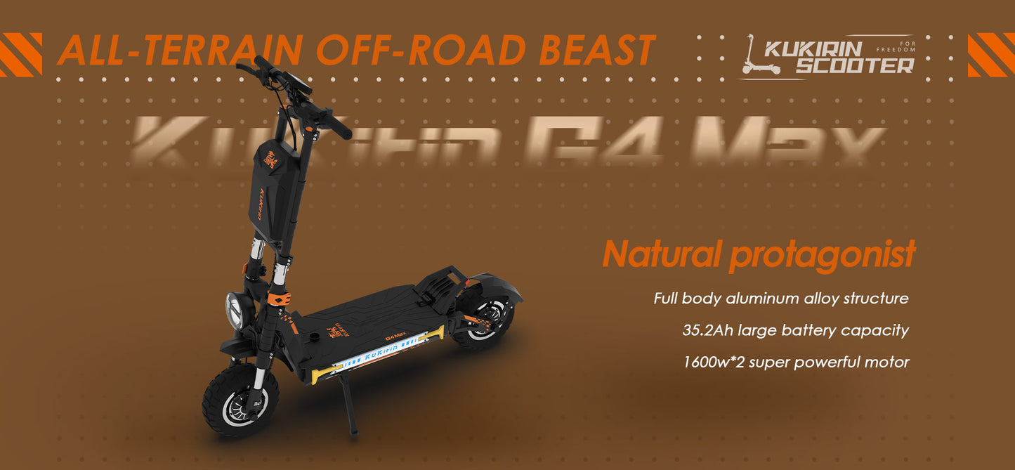 Kukirin G4 Max (2025) | 2x1600W | 86km/t
