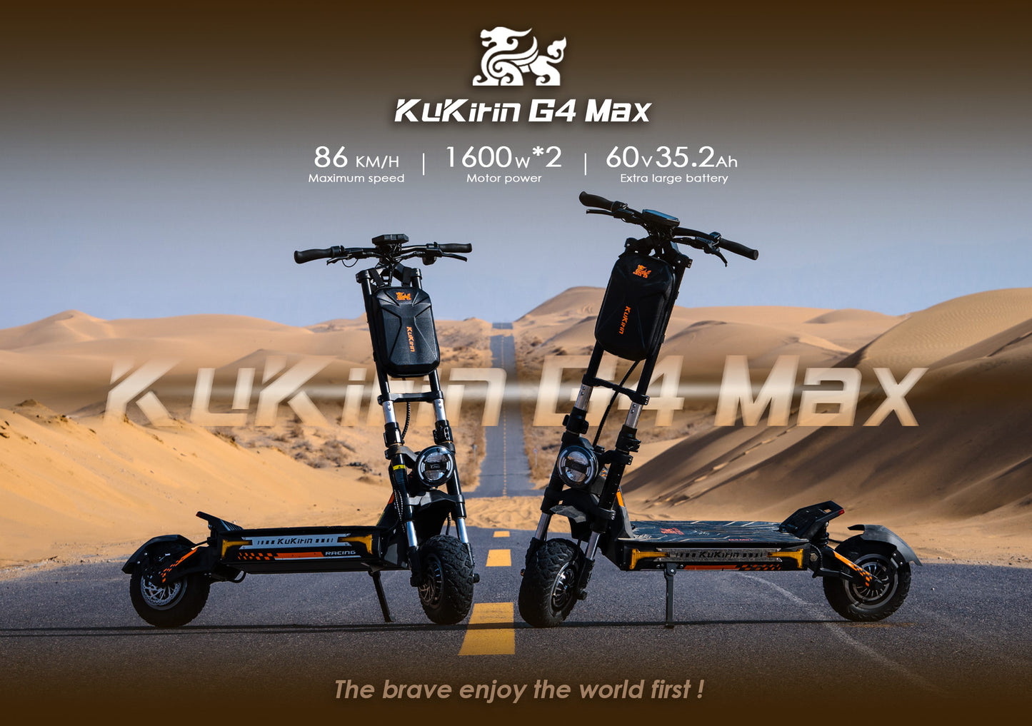 Kukirin G4 Max (2025) | 2x1600W | 86km/t