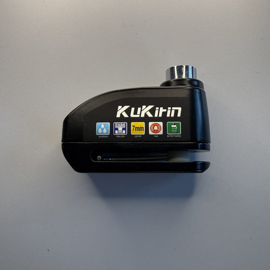 KuKirin Skivebremselås med indbygget alarm (110dB)