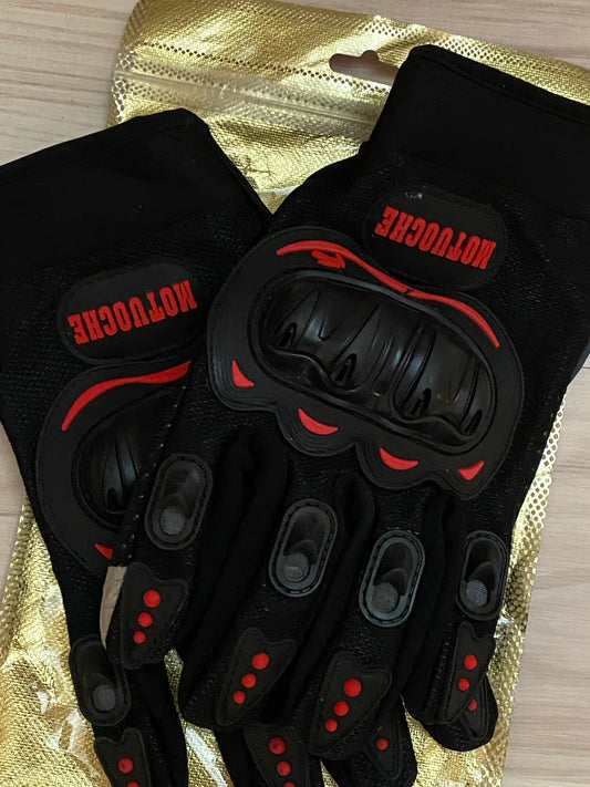 Knuckles Beskyttelseshandsker sort/rød (ONESIZE)