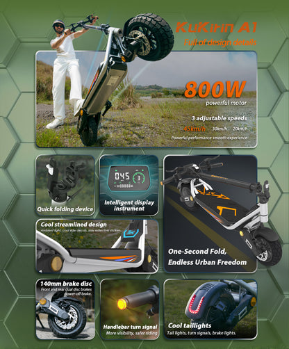 Kukirin A1 (2025) | 1x800W | 45km/t