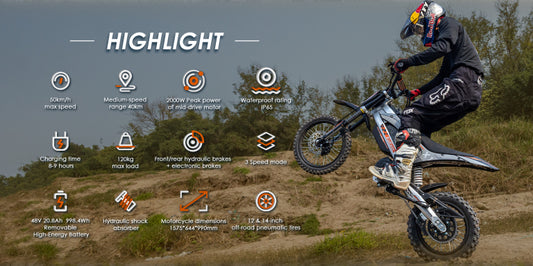 Kukirin X1 (2026) Elektrisk Dirtbike | 1x2000W | 50km/t