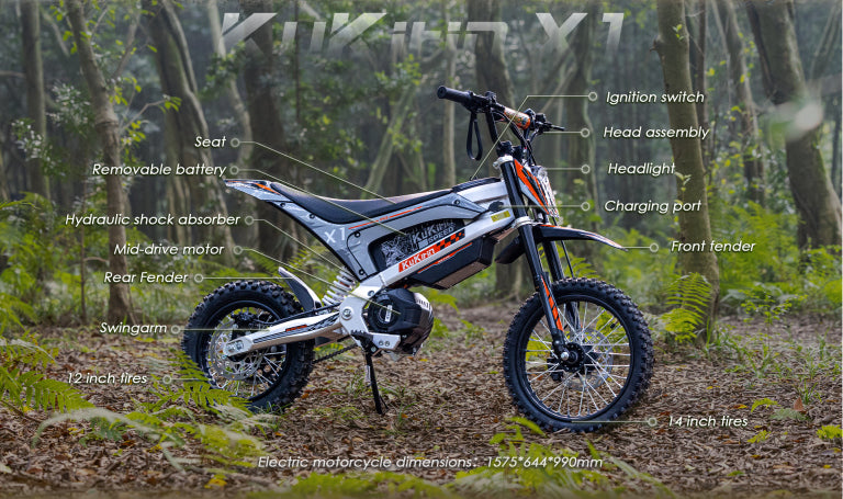Kukirin X1 (2026) Elektrisk Dirtbike | 1x2000W | 50km/t